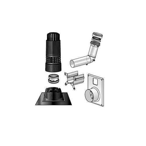 Kit RENOLUX CONDENS 2 en 1 - horizontal ou vertical - Diamètre : 80/125-80 - OCRE