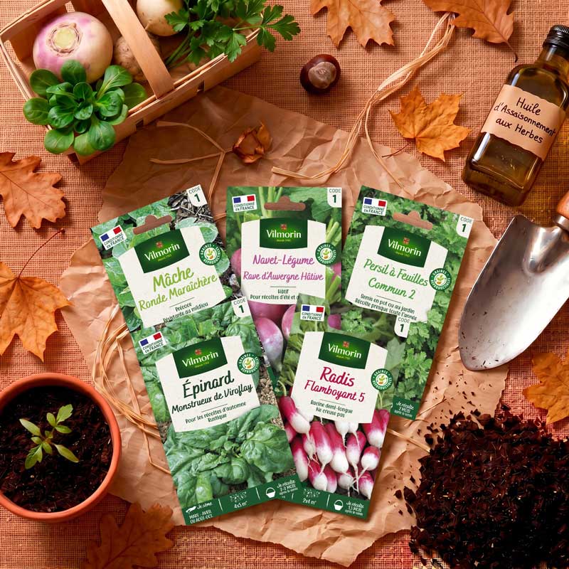 Kit semis d'automne + 12 étiquettes de marquage offertes