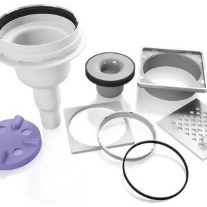 Kit siphon vertical JACKOBOARD Aqua - DN40/50 - débit 0,9l/s - garde d'eau 50mm