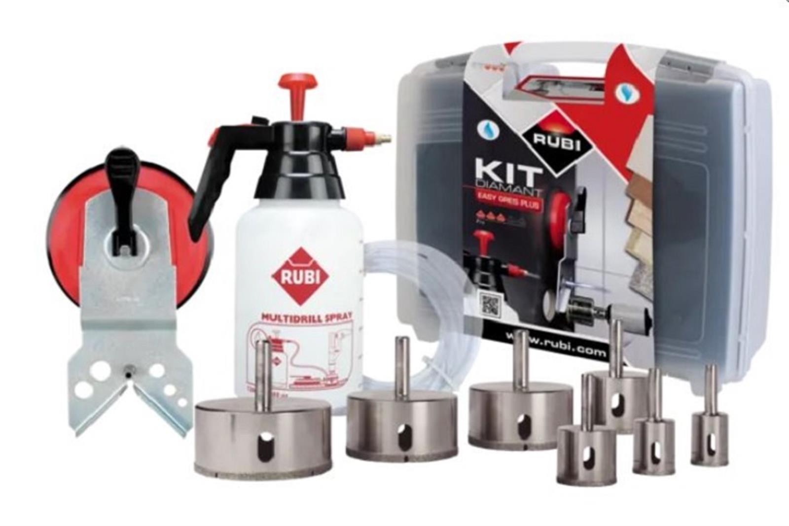 Kit trépans diamant EASYGRES PLUS - avec mallette de rangement et transport