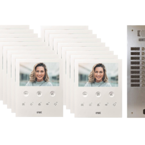 Kit visiophone 2 rangées avec 18 écrans URMET Collectif