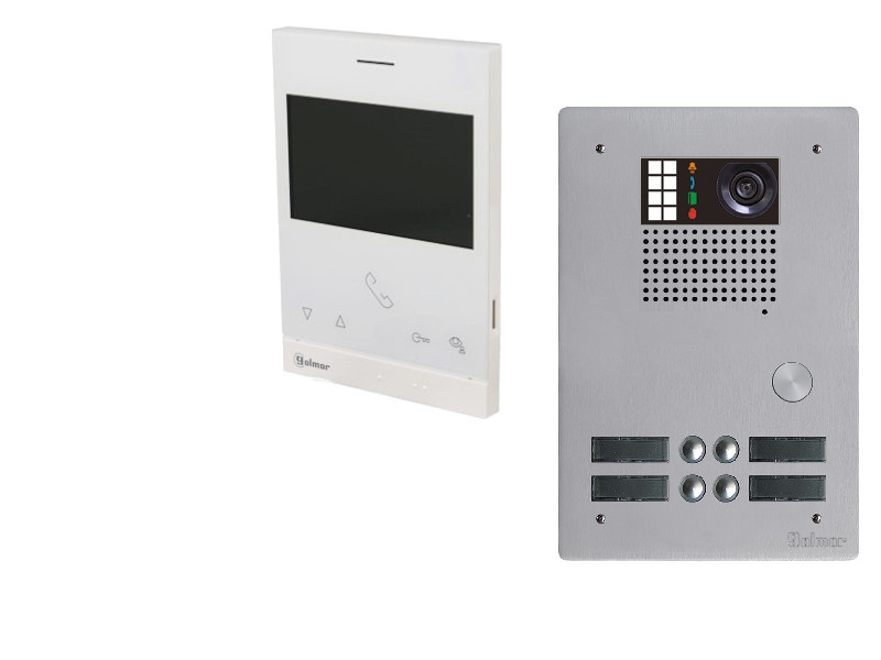 Kit visiophone collectif avec 3 écrans 2 rangées GOLMAR G2+