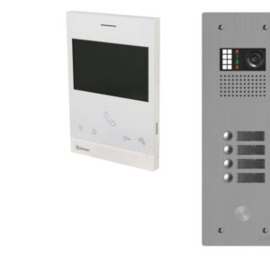 Kit visiophone collectif avec 4 écrans 1 rangée GOLMAR G2+
