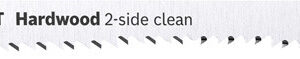 Lame de scie sauteuse Hardwood 2-SIDE Clean T 308 BFP L117 mm pack de 5 BOSCH 2608900548