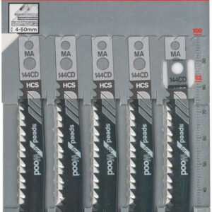 Lame de scie sauteuse MA 144 CD HCS L 100 mm pas 3 mm 5 pièces BOSCH 2608633535
