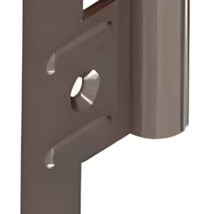 Lame mâle pour paumelle universelle huisserie bois inox droite 130 x 43 mm MONIN 627800