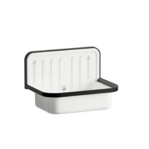 Lavabo de service suspendu - Longueur: 510 mm - Largeur: 330 mm - Hauteur: 365 mm - Blanc