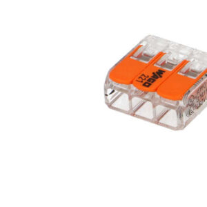 Lot de 10 boites de 50 mini connecteur WAGO 3 entrées pour fil souple ou rigide