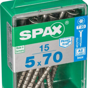 Lot De 15 Vis En Acier Inoxydable, Empreinte Torx, 5X70 Mm