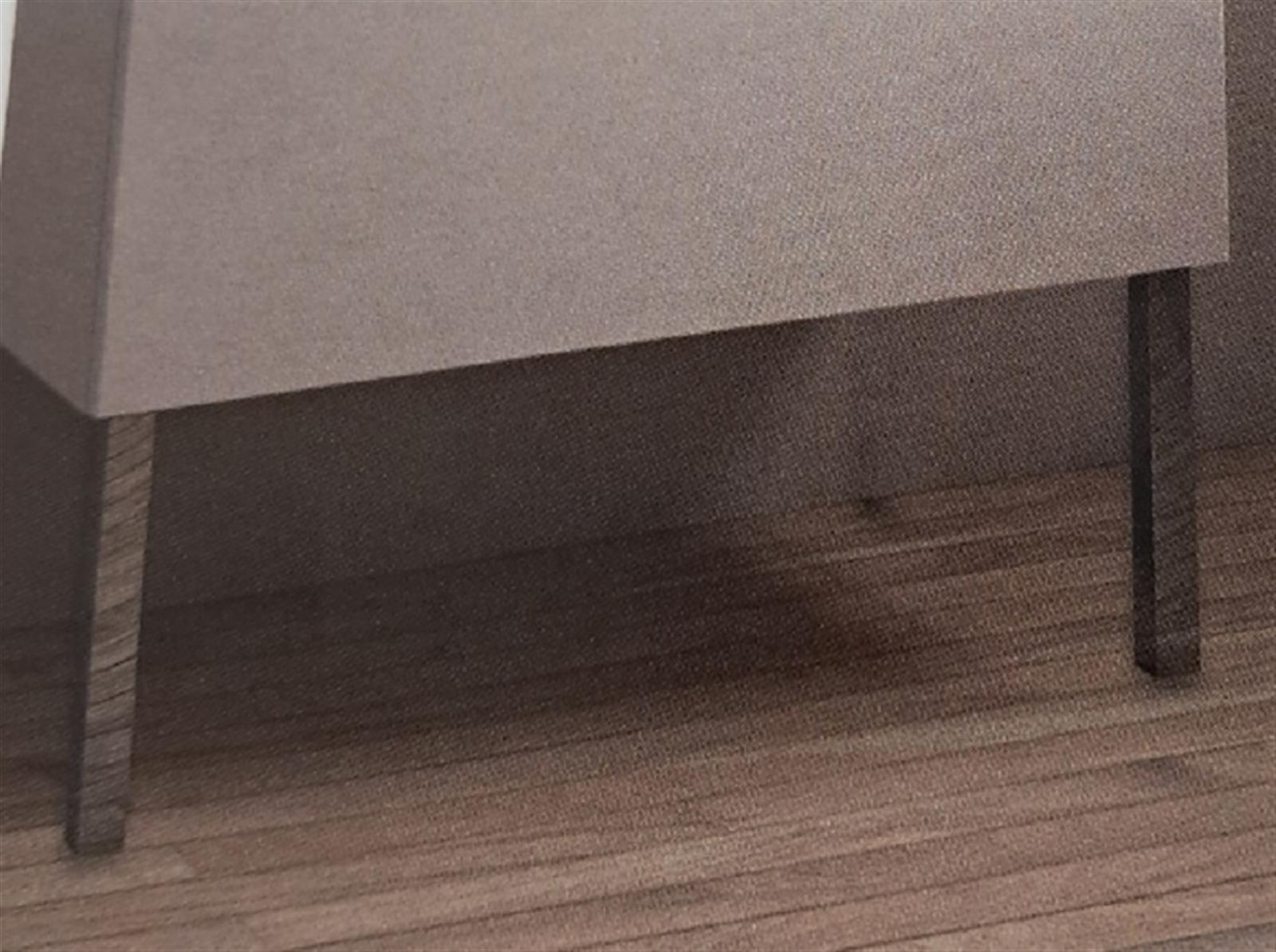 Lot de 2 pieds - Chromés