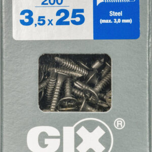 Lot De 200 Vis Acier Tête Fraisée Torx Spax, Diam.3.5 Mm X L.25 Mm