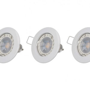 Lot de 3 spot LED GU10 blanc 5W 3000K