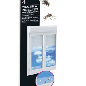 Lot de 4 pièges englués anti-mouches DECAMP'
