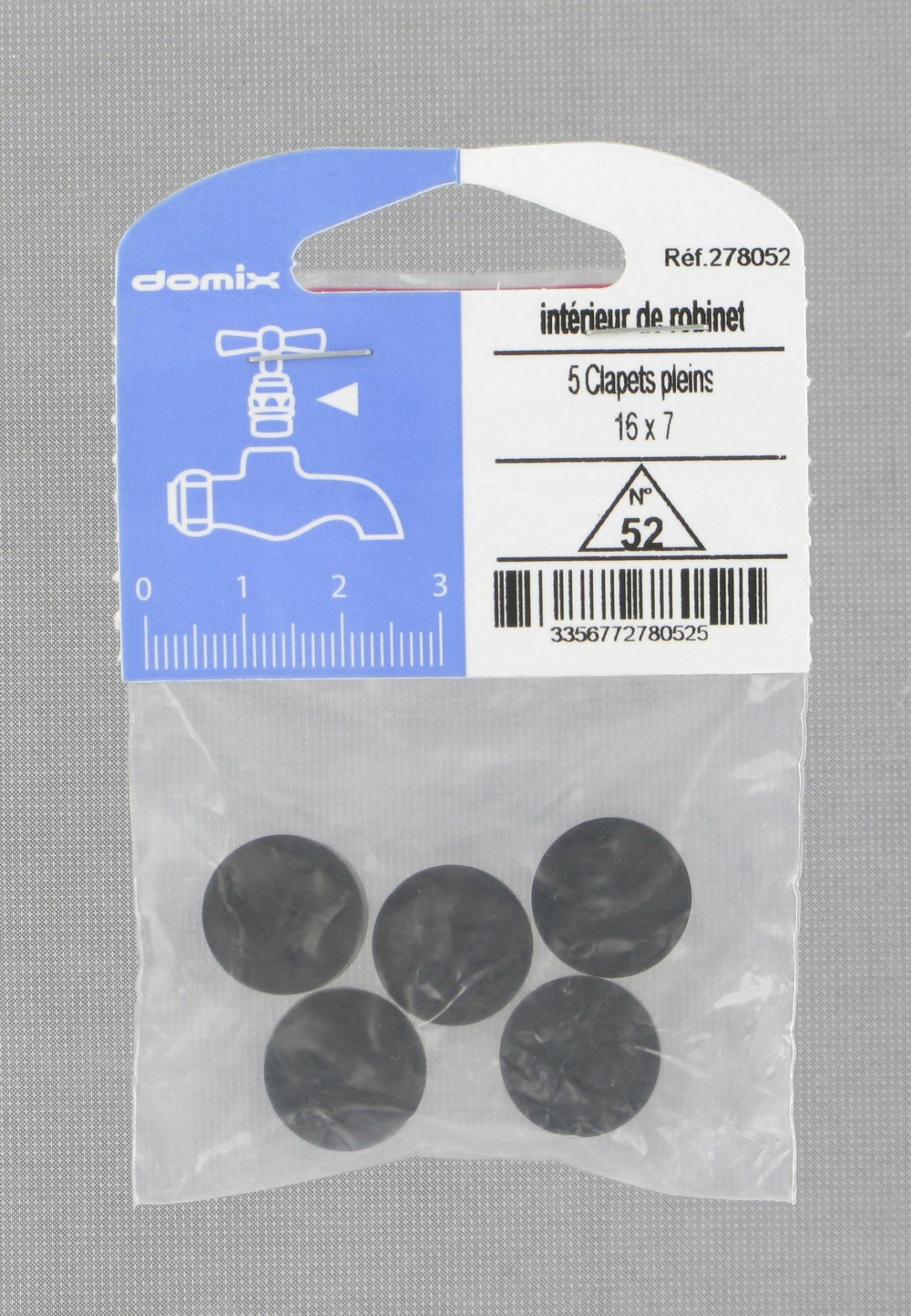 Lot de 5 clapets pleins COMAP