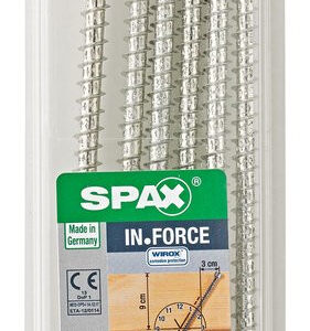 Lot De 6 Vis Acier Tête Cylindrique Spax, Diam.6 Mm X L.180 Mm