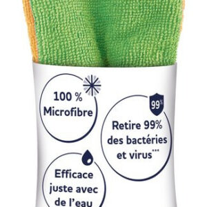 Lot de 8 chiffons polyester SPONTEX EXPERT Multiusage