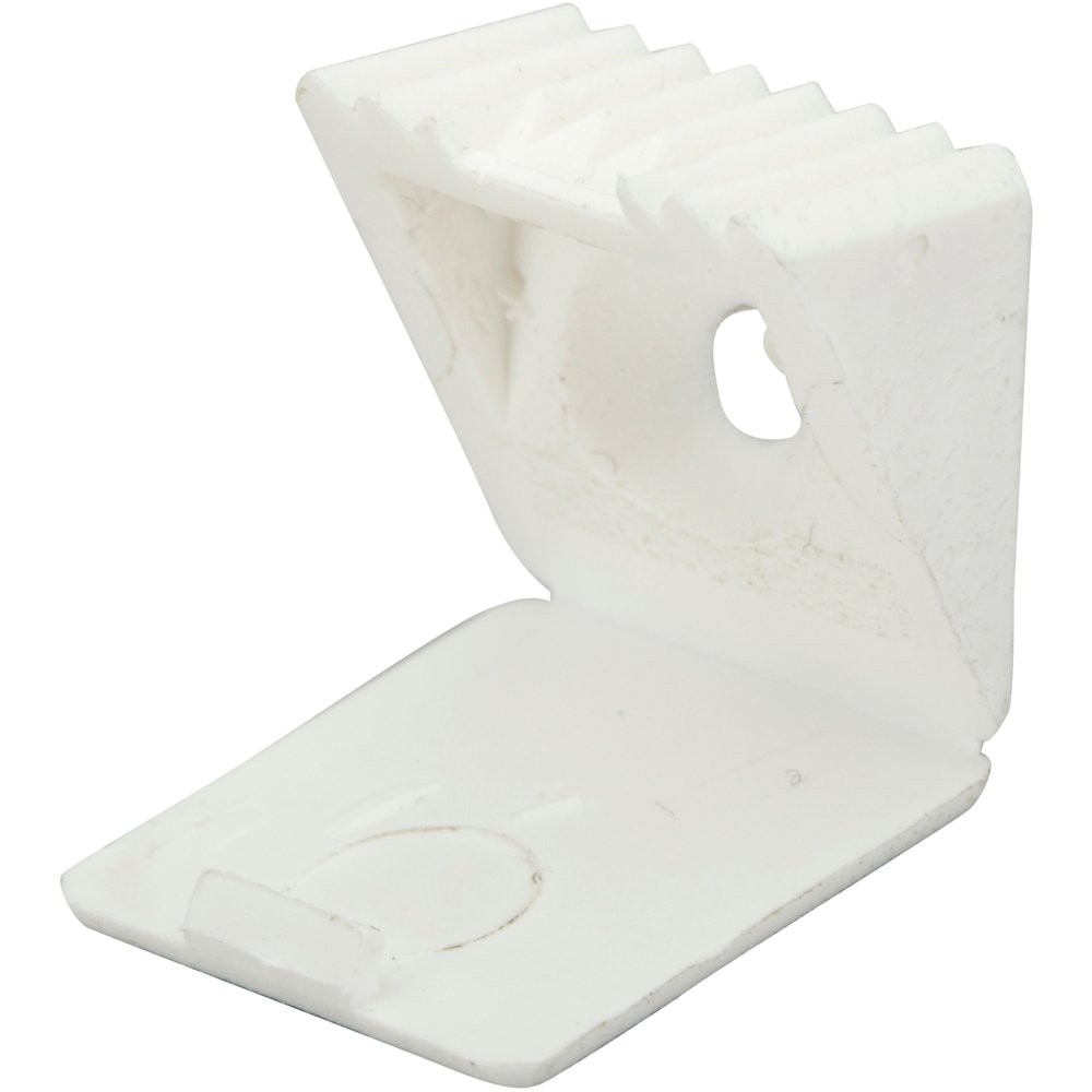 Lot De 8 Taquets À Visser, Plastique Blanc