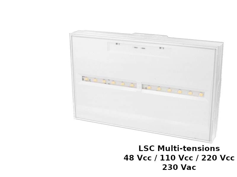 Luminaire sur Source Centrale antipanique IP44 Multitensions Zemper Toledo