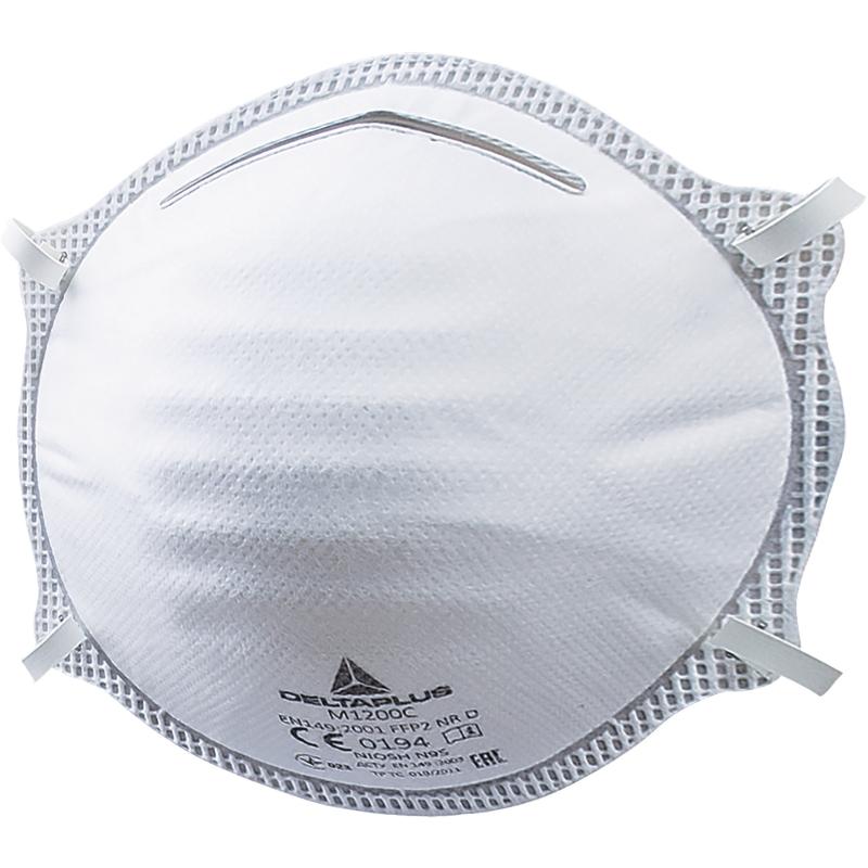 Masque respiratoire coque jetable sans soupape M1200 moules FFP2 NR D DELTA PLUS M1200C