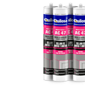 Mastic acrylique blanc en cartouche de 300ml - lot de 5