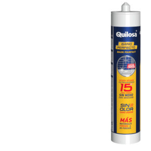 Mastic silicone sanitaire "bain parfait" transparent en cartouche de 280ml