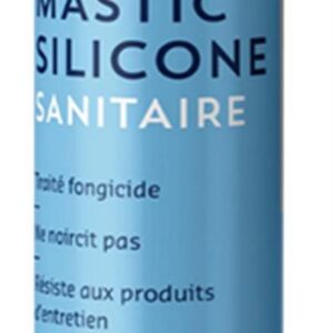 Mastic silicone sanitaire - Coloris : translucide - cartouche 300 ml