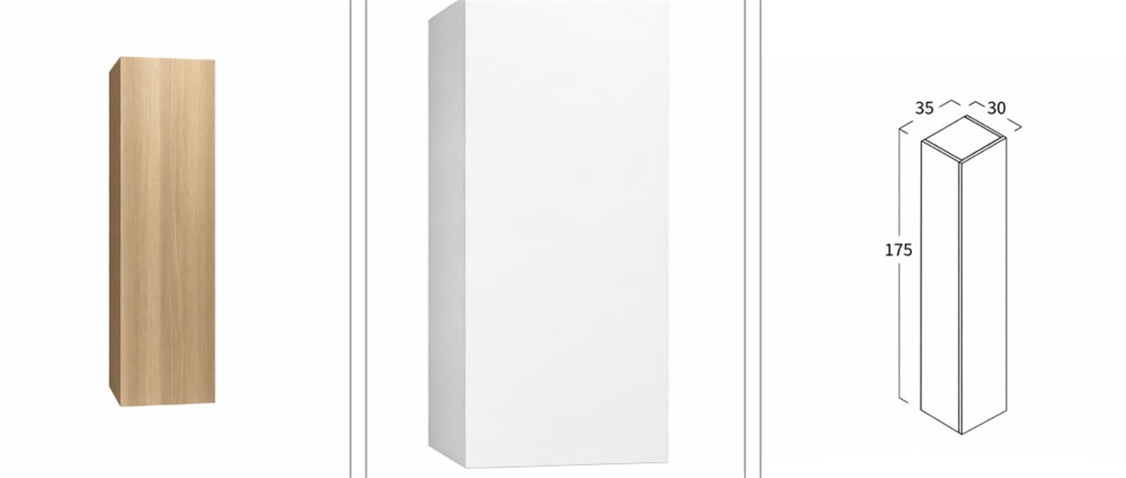 Meuble colonne Speed - Coloris: blanc brillant