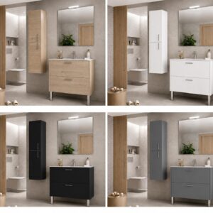Meuble de salle de bains - Urban (2 tiroirs - 600 mm ) - Coloris: blanc