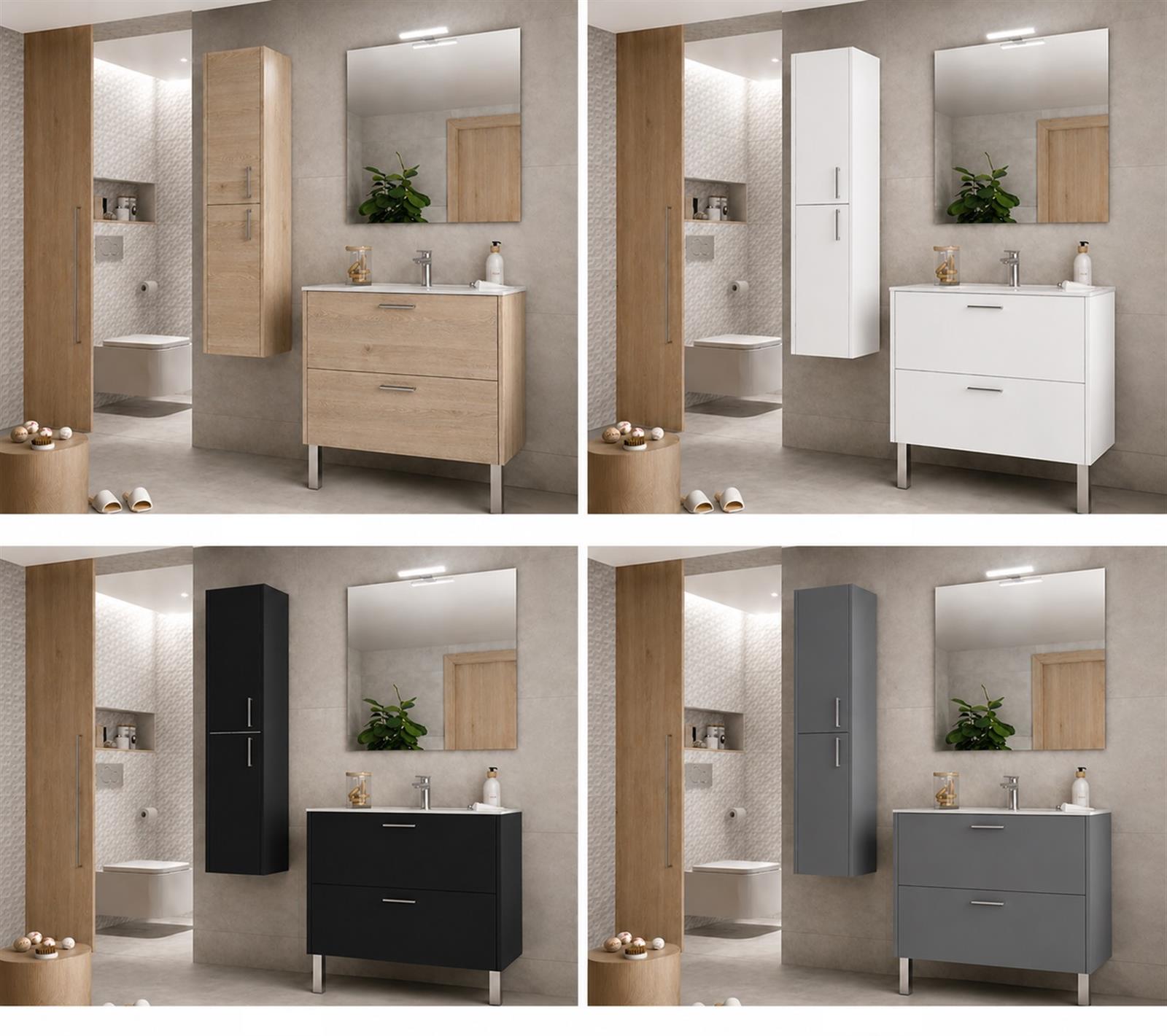 Meuble de salle de bains - Urban (2 tiroirs - 600 mm ) - Coloris: blanc