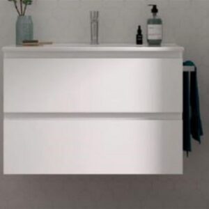 Meuble salle de bains Série SPEED (1200x450x550 mm) - Coloris: blanc brillant