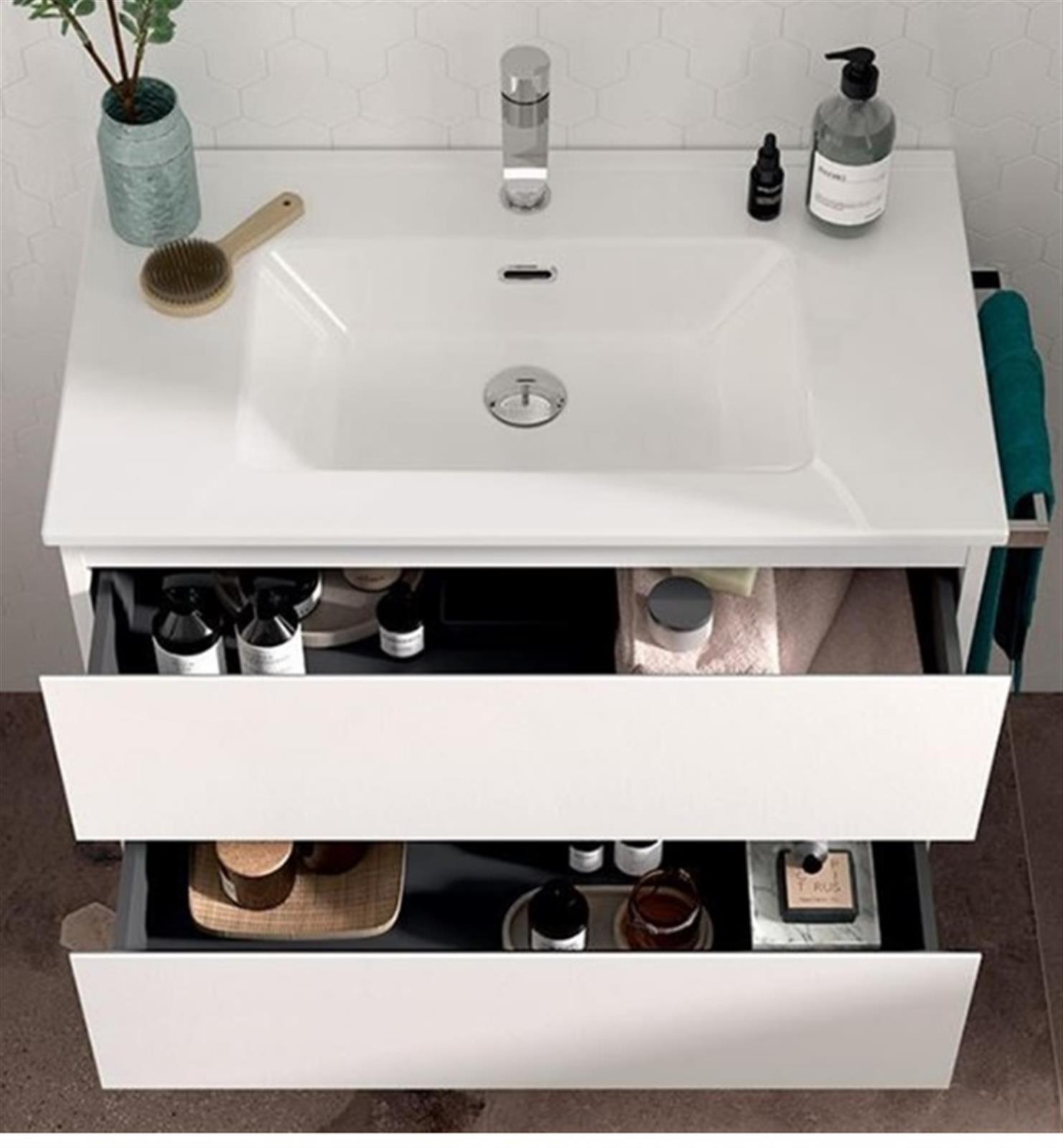 Meuble sous vasque SPEED (800x450x550 mm) - Blanc