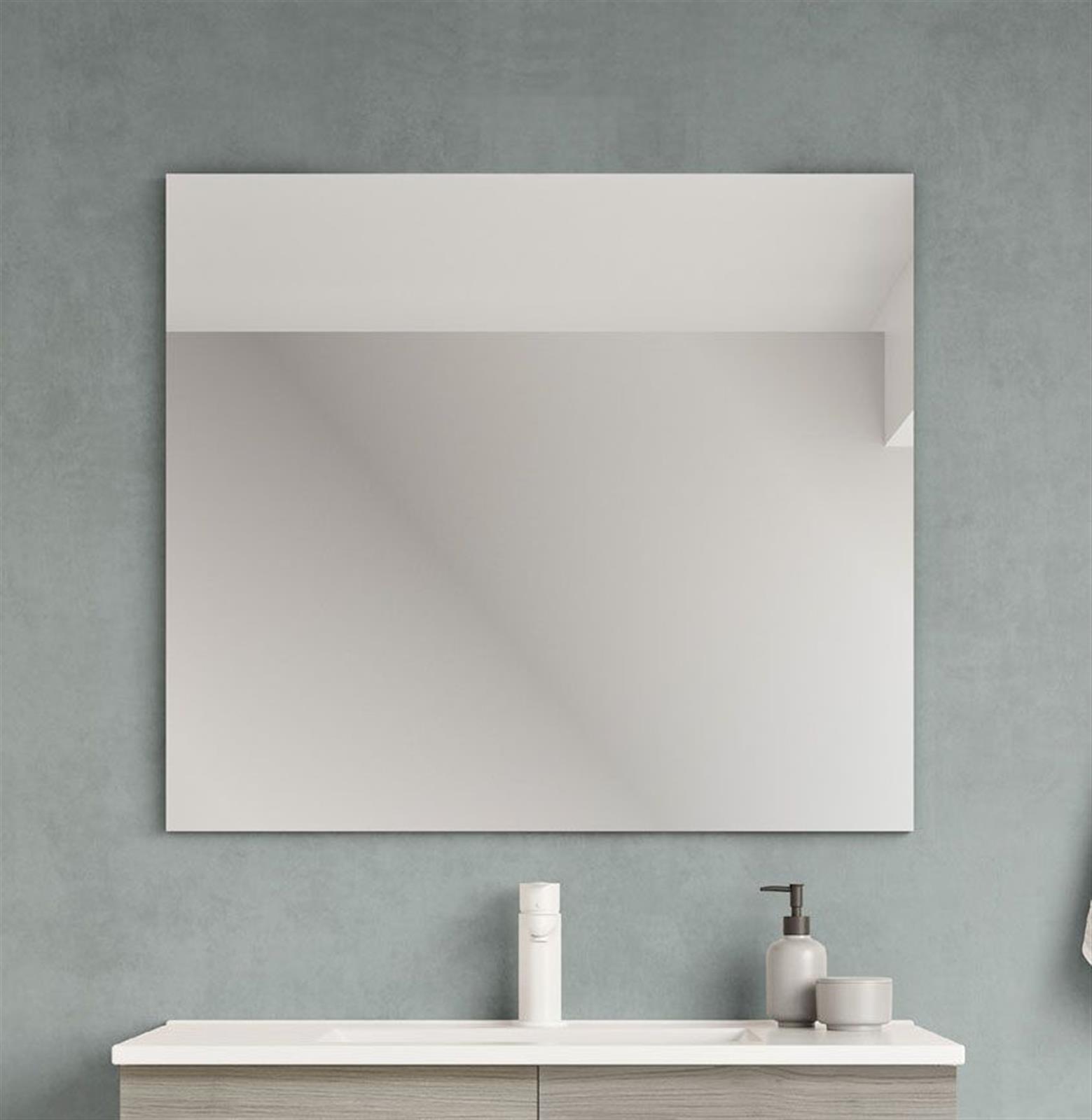 Miroir MURAL (Hauteur 80 cm) - Largeur: 80 cm - Sans éclairage