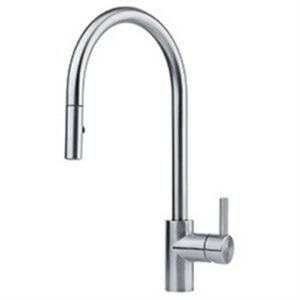 Mitigeur cuisine haut avec douchette mousseur extractible en inox EOS NEO - EOS NEOS Mitigeur évier mousseur extractible 2 jets inox