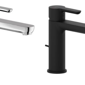Mitigeur de lavabo avec vidage ABC - Chromé brillant