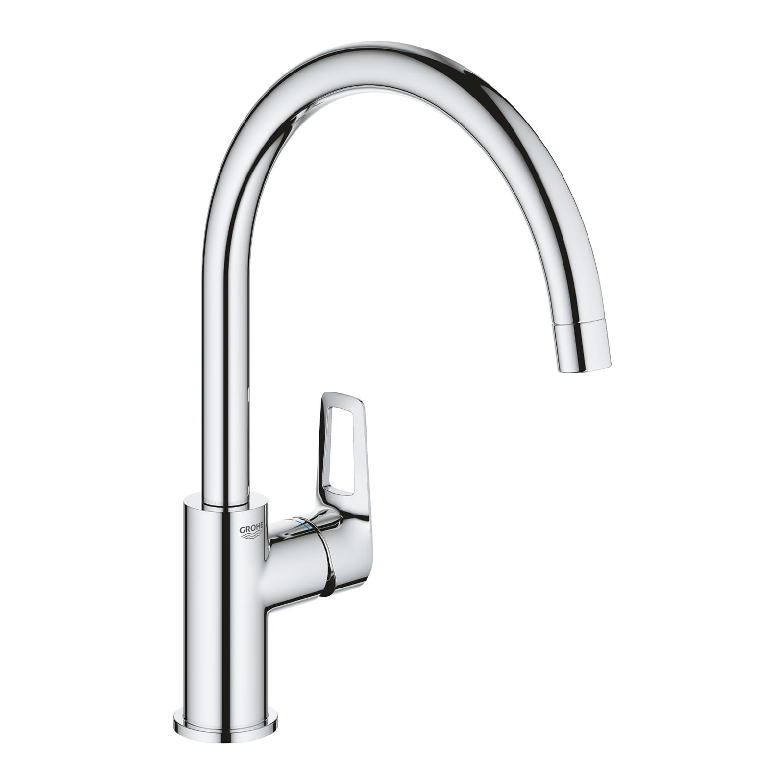 Mitigeur évier bec tube pivotant BAULOOP - Chromé