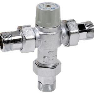 Mitigeur thermostatique NF montage en T - Raccordement Ø 3/4" M
