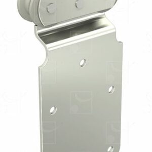 Monture avec galet delrin fixation sur plateau pour rail 5040 capacité 150 kg MANTION 0251D