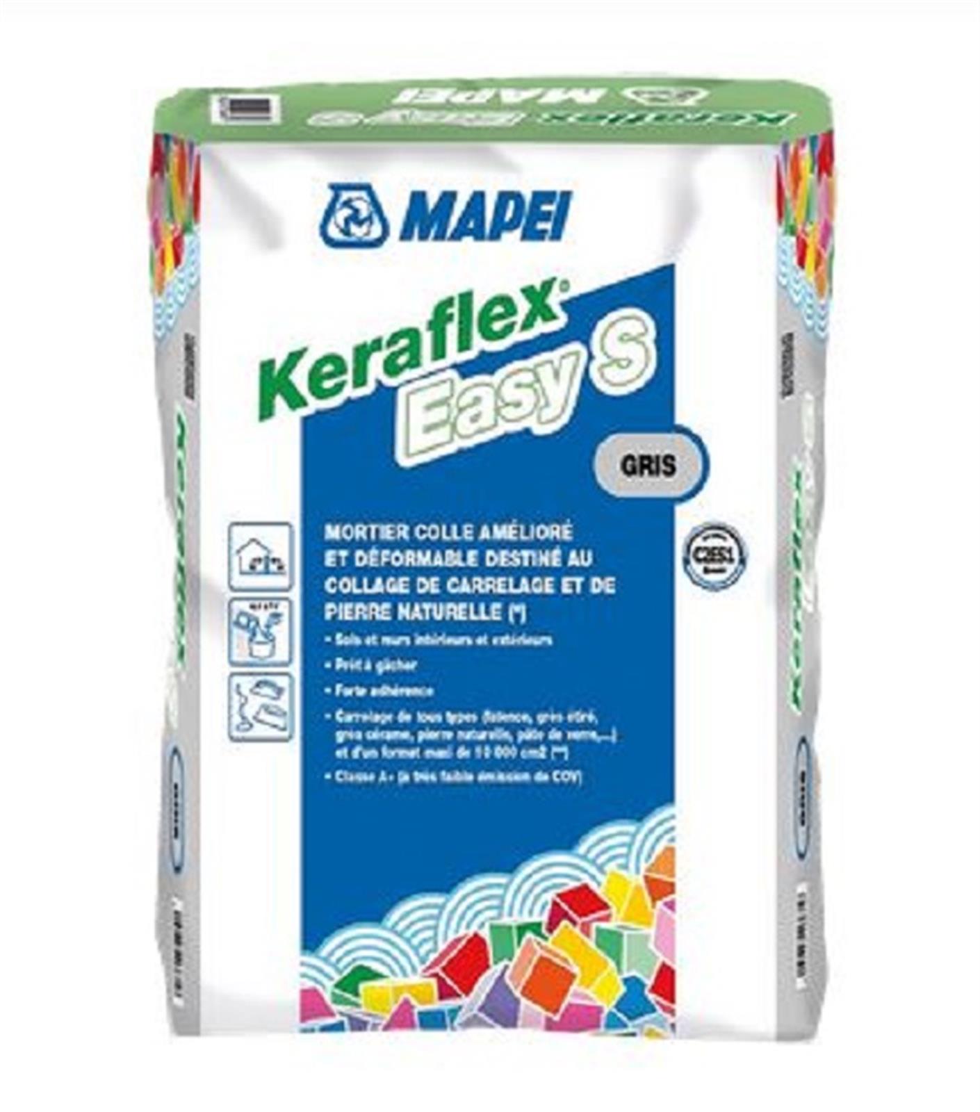 Mortier colle KERAFLEX EASY S - Gris - sac de 25 kg