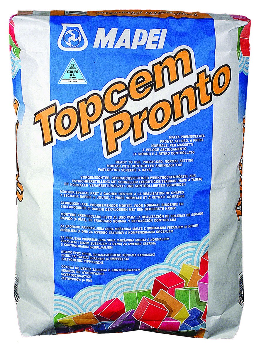Mortier prêt à gâcher TOPCEM PRONTO - Sac de 25 Kg