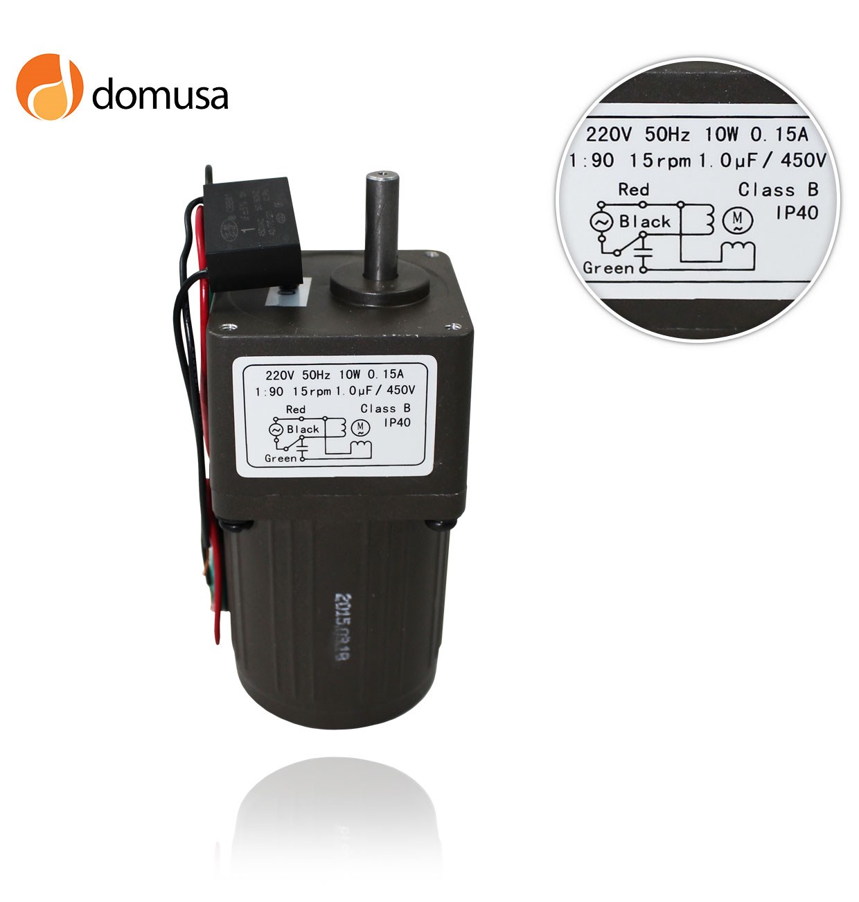 Moteur 10w transmission 1/90 15 rpm