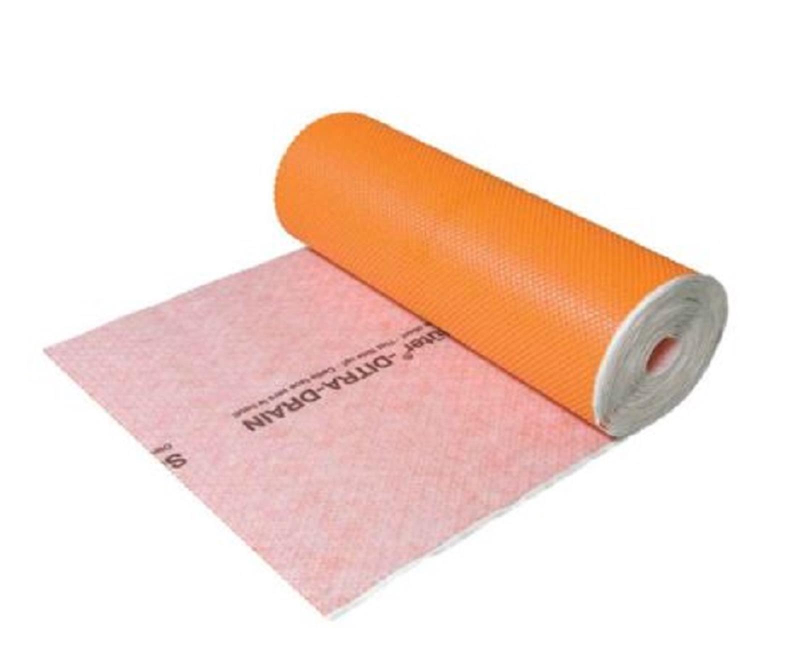 Natte de désolidarisation et de drainage DITRA DRAIN 8 - Largeur: 1000 mm - vendu au ML