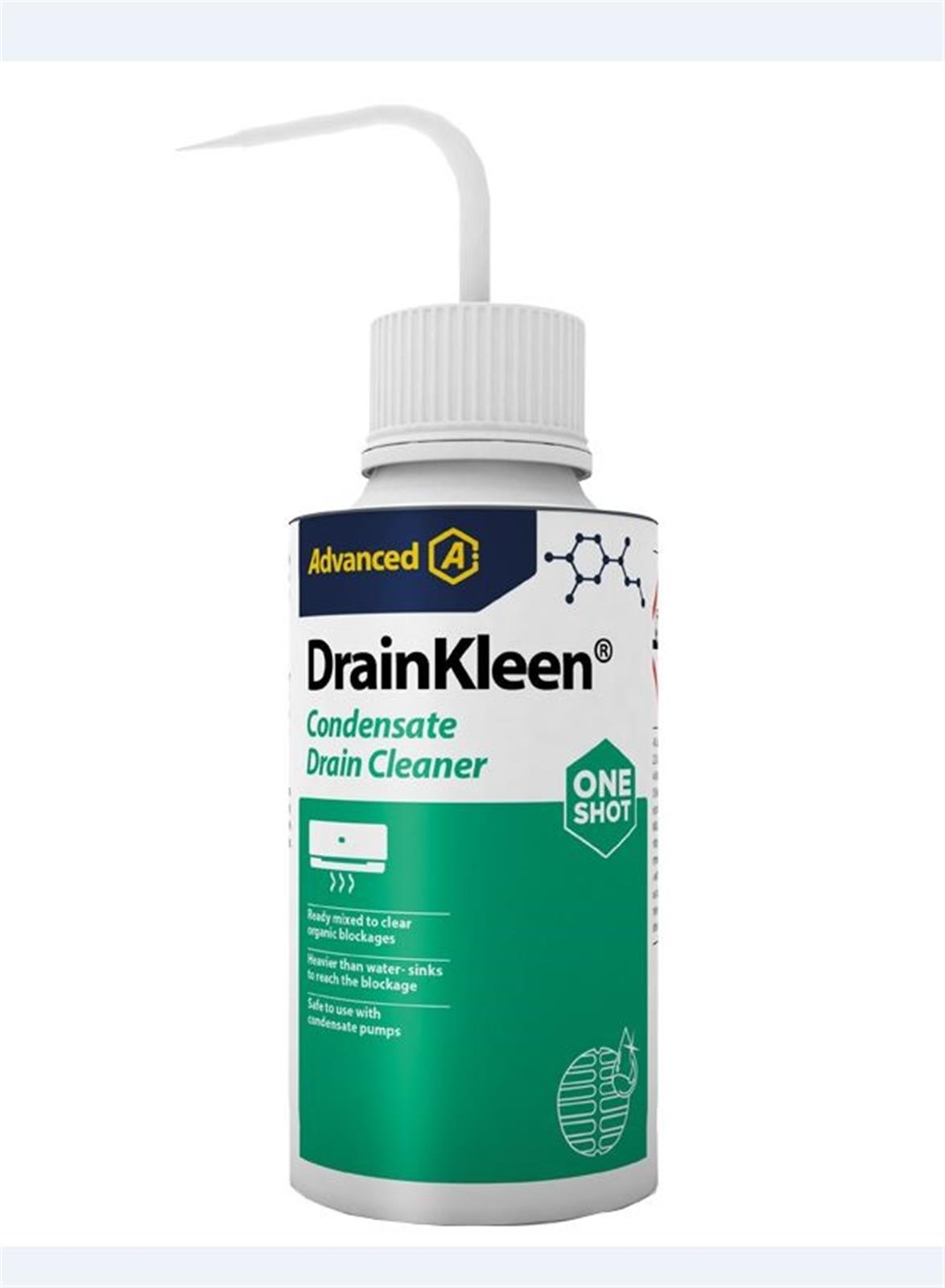Nettoyant déboucheur DRAINKLEEN ONE SHOT - Flacon bec col de cygne: 250ml