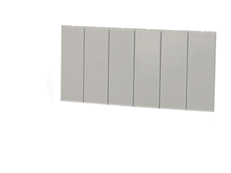Obturateur modulaire 6 modules gris