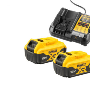 Pack 2 batteries XR 18V 5Ah Li-Ion + chargeur DEWALT