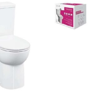 Pack WC PMR caréné VitrAflush 2.0 - Conforma - Pack WC S/H complet surélevé PMR 3/6 Litres - FLUSH