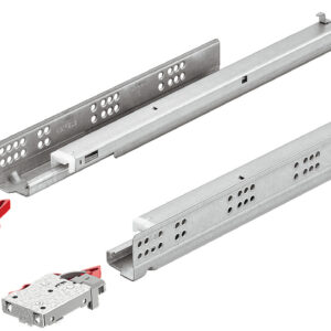 Paire de coulisses Matrix 400 mm avec amortisseur + 2 attaches 433.03.184