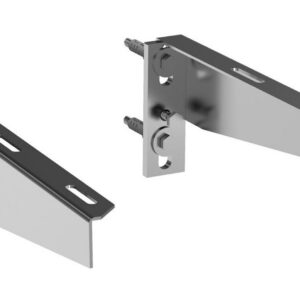 Paire d'équerres de fixation lavabo CONFORMA - Longueur: 340 mm - Largeur: 40 mm - Hauteur: 130 mm - Chromé