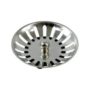 Panier bouchon manuel inox pour bonde Ø 90mm - Panier manuel inox pour bonde (diamètre 90 mm).