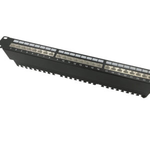 Panneau 24 ports équipé de 24 RJ45 cat. 6A, 1 unité