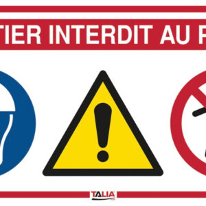 Panneau de chantier 4 en 1 800x400 mm TALIAPLAST 620011